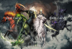 Art Print **The 4 Horsemen of Apocalypse** 13x19 Inches